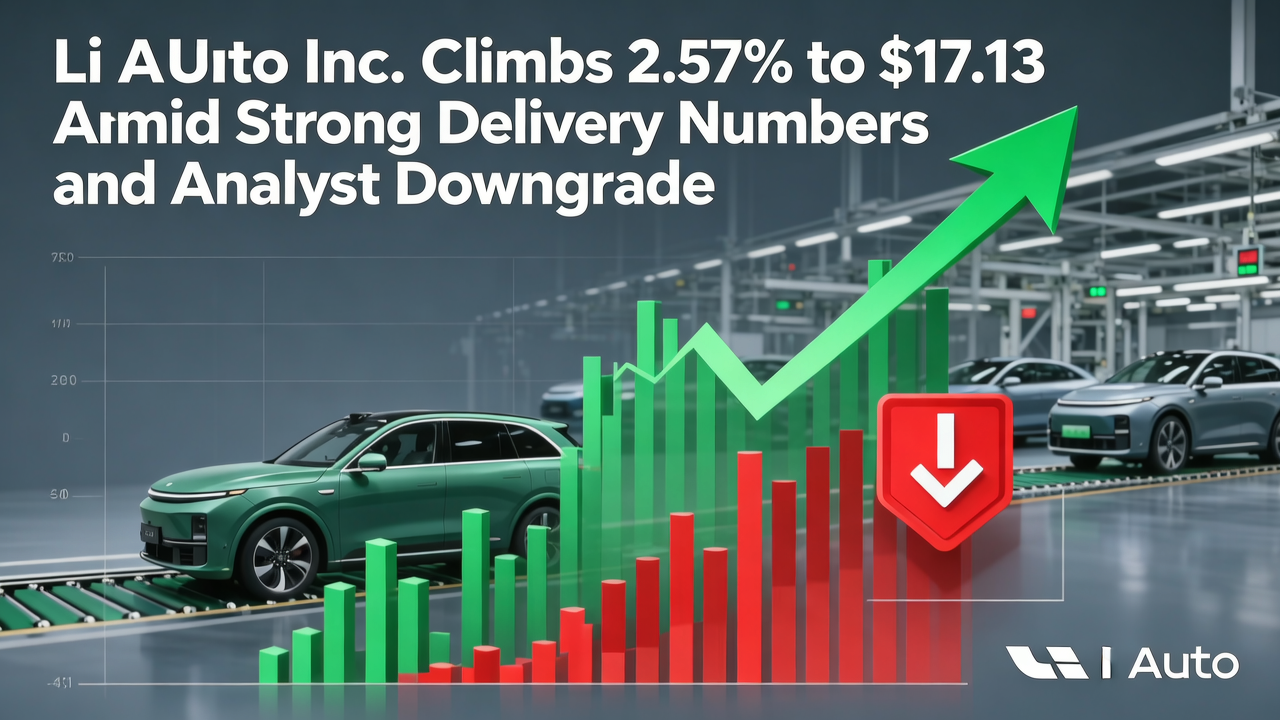 Li Auto Inc. Climbs 2.57% to $17.13 Amid Strong Delivery Numbers and Analyst Downgrade