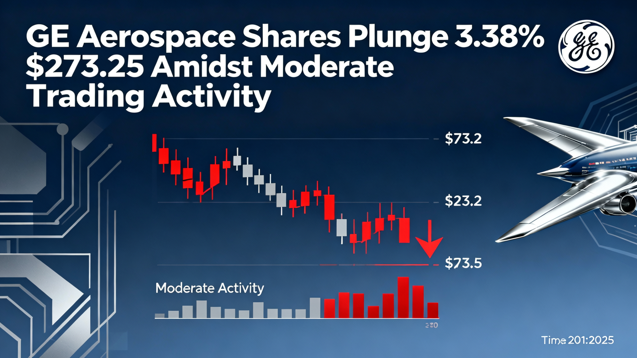GE Aerospace Shares Plunge 3.38% to $273.25 Amidst Moderate Trading Activity