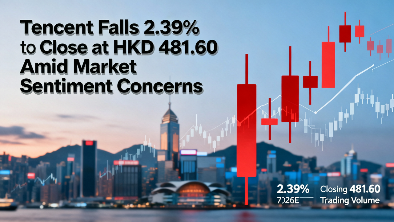 Tencent Falls 2.39% to Close at HKD 481.60 Amid Market Sentiment Concerns