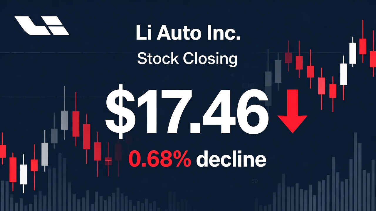 Li Auto Inc. Declines 0.68% to Close at $17.46 Amidst Active Trading