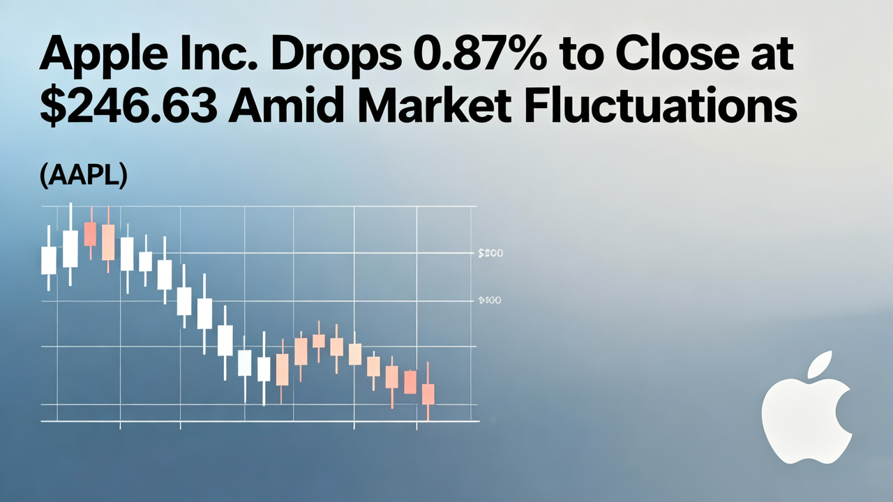Apple Inc. Drops 0.87% to Close at $246.63 Amid Market Fluctuations