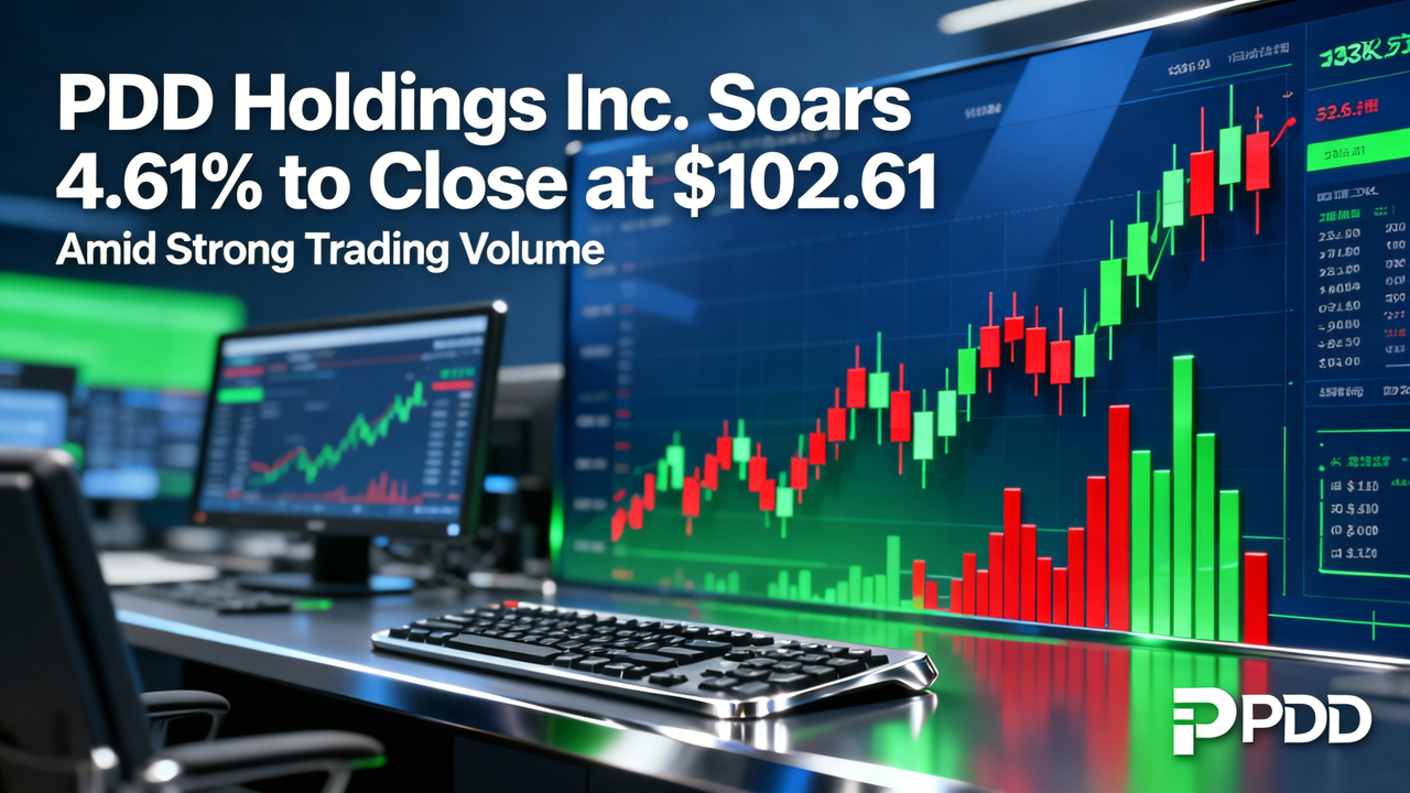 PDD Holdings Inc. Soars 4.61% to Close at $102.61 Amid Strong Trading Volume