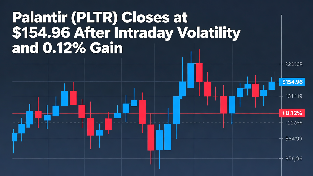 Palantir (PLTR) Closes at $154.96 After Intraday Volatility and 0.12% Gain