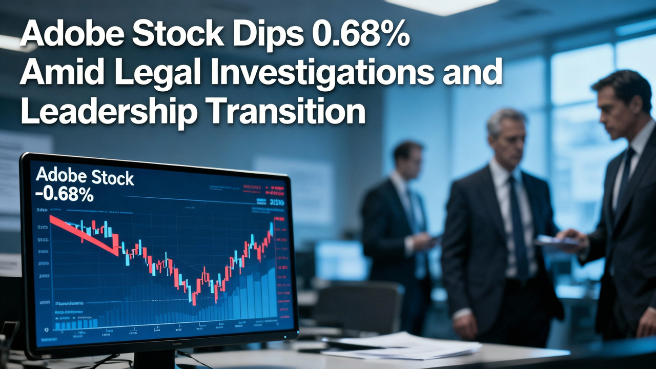 Adobe Stock Dips 0.68% Amid Legal Investigations and Leadership Transition