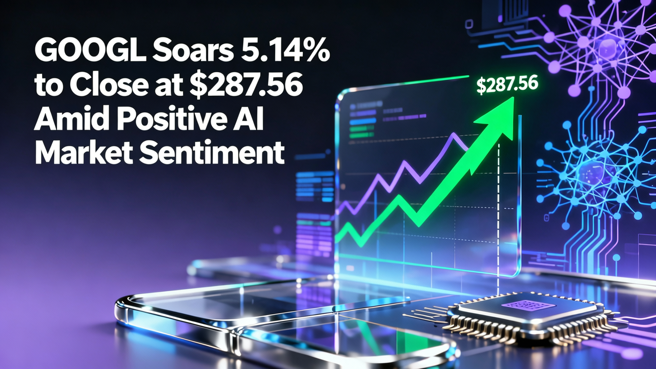 GOOGL Soars 5.14% to Close at $287.56 Amid Positive AI Market Sentiment