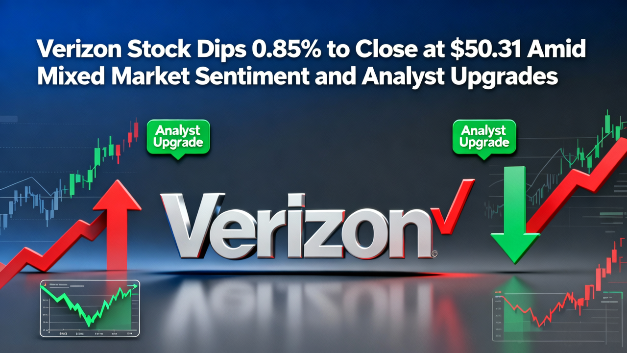 Verizon Stock Dips 0.85% to Close at $50.31 Amid Mixed Market Sentiment and Analyst Upgrades