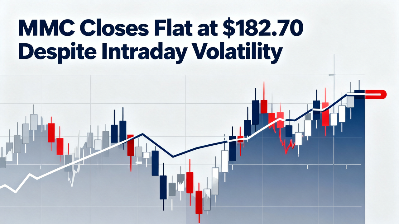 MMC Closes Flat at $182.70 Despite Intraday Volatility