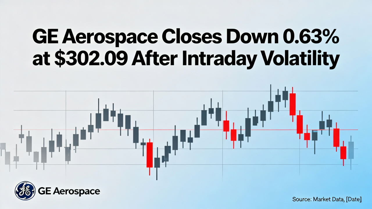 GE Aerospace Closes Down 0.63% at $302.09 After Intraday Volatility
