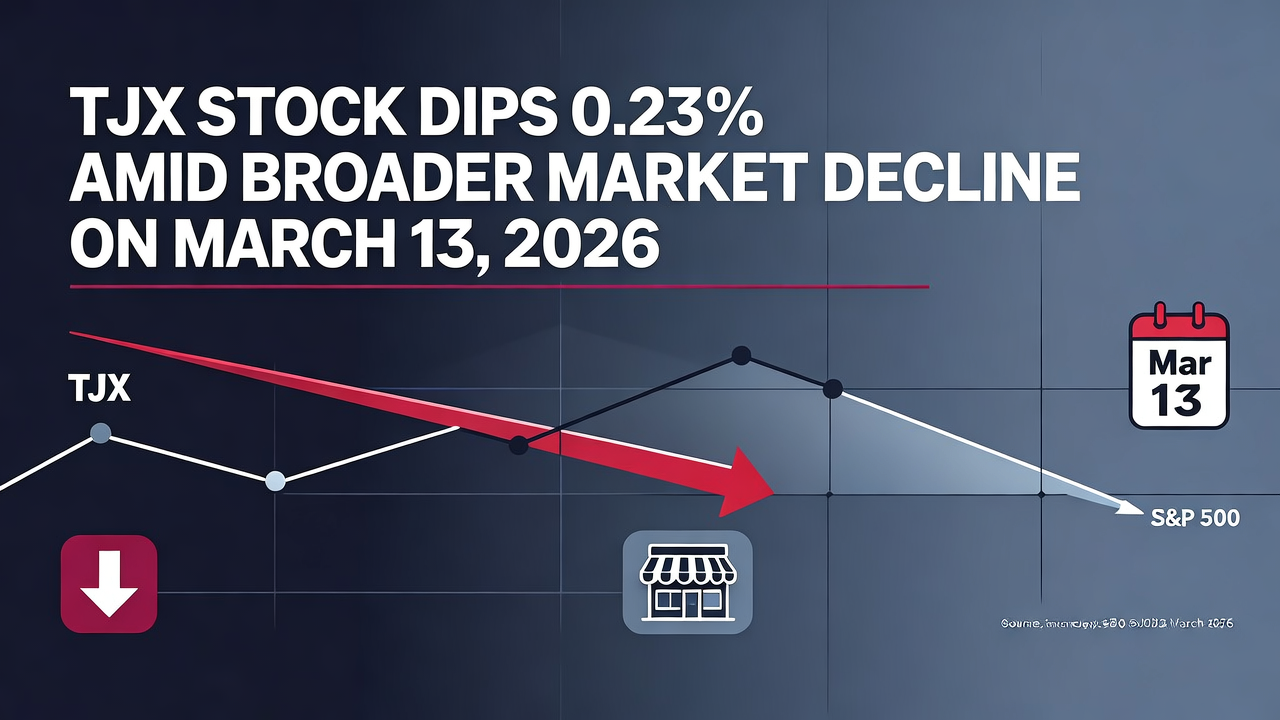 TJX Stock Dips 0.23% Amid Broader Market Decline on March 13, 2026