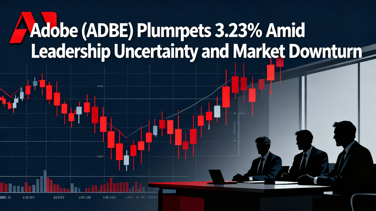Adobe (ADBE) Plummets 3.23% Amid Leadership Uncertainty and Market Downturn