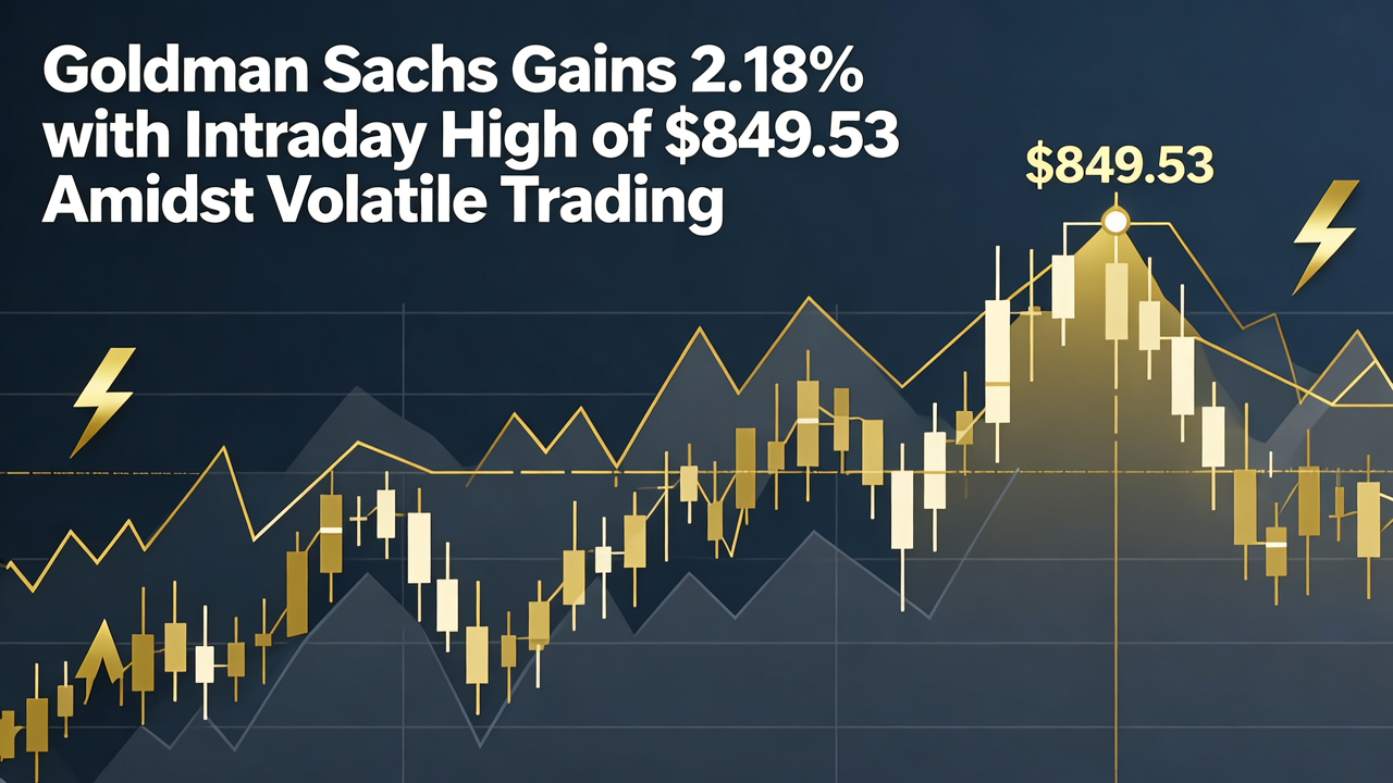 Goldman Sachs Gains 2.18% with Intraday High of $849.53 Amidst Volatile Trading