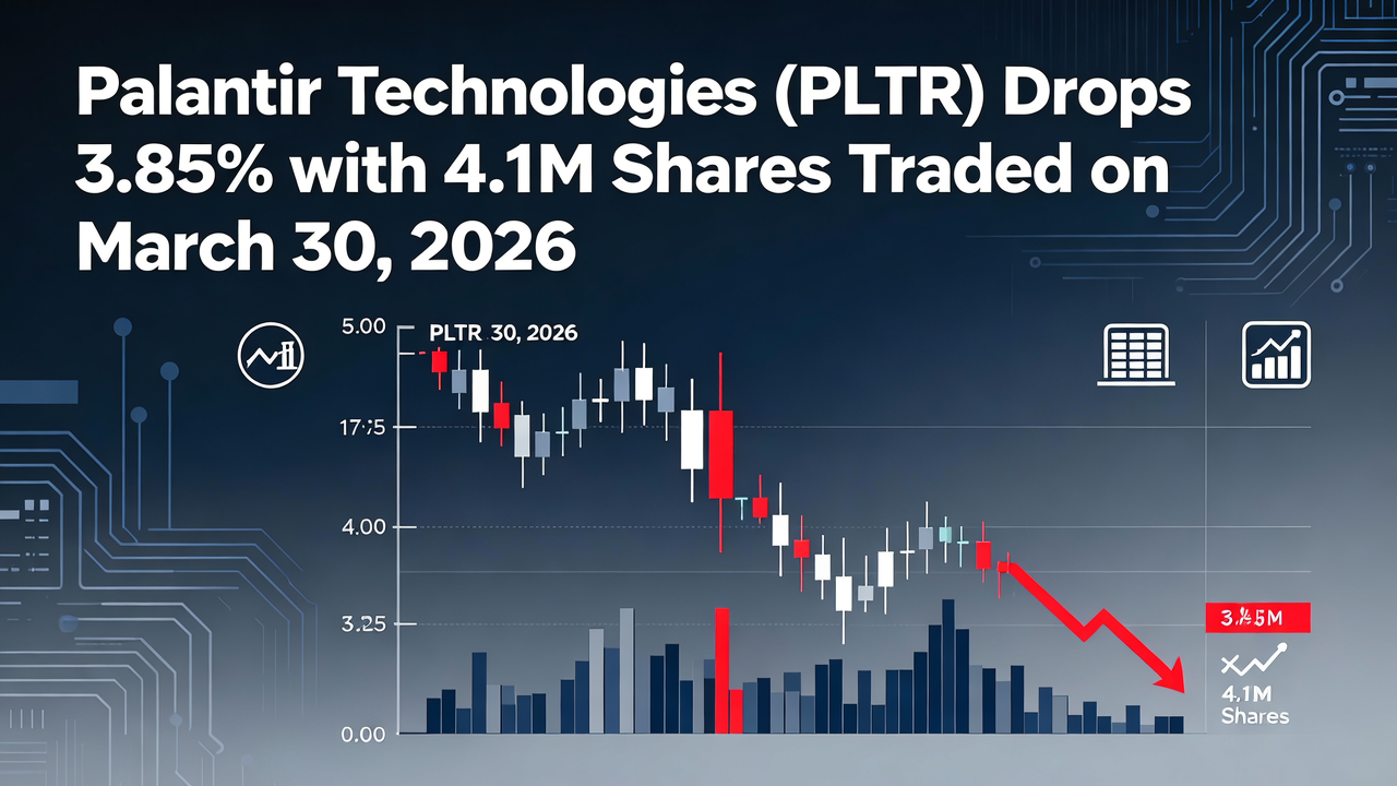 Palantir Technologies (PLTR) Drops 3.85% with 4.1M Shares Traded on March 30, 2026