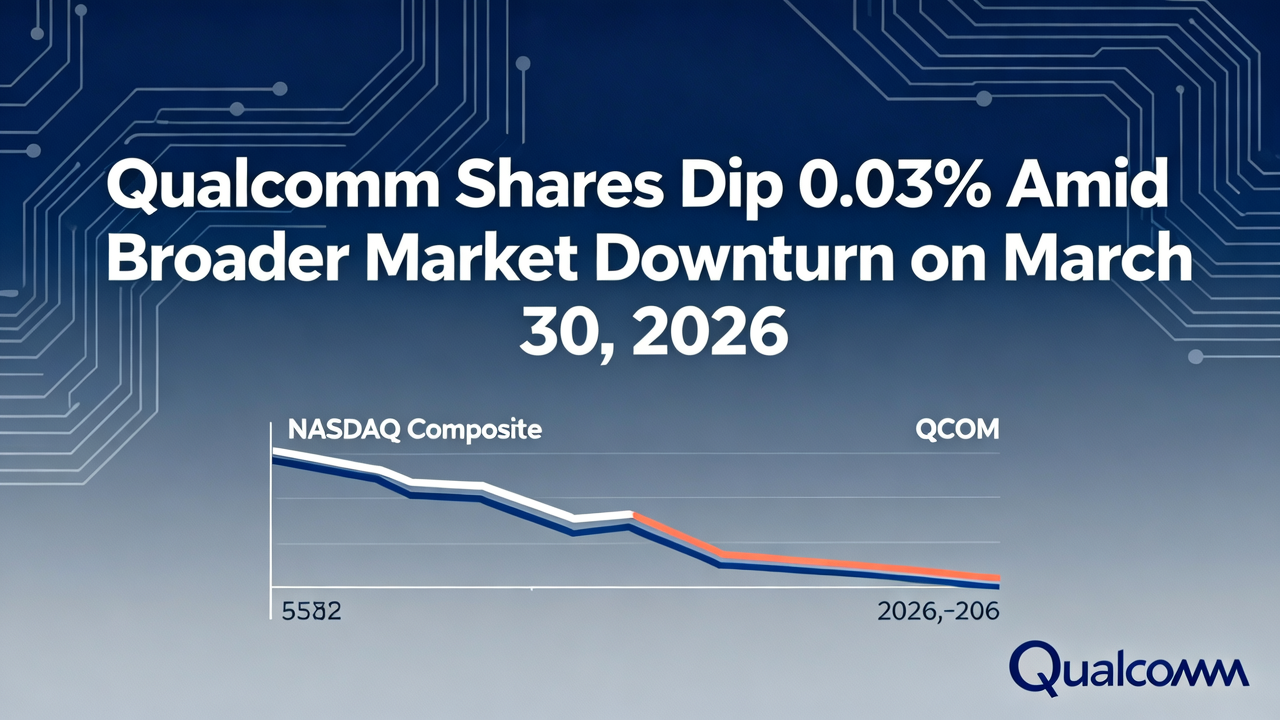Qualcomm Shares Dip 0.03% Amid Broader Market Downturn on March 30, 2026
