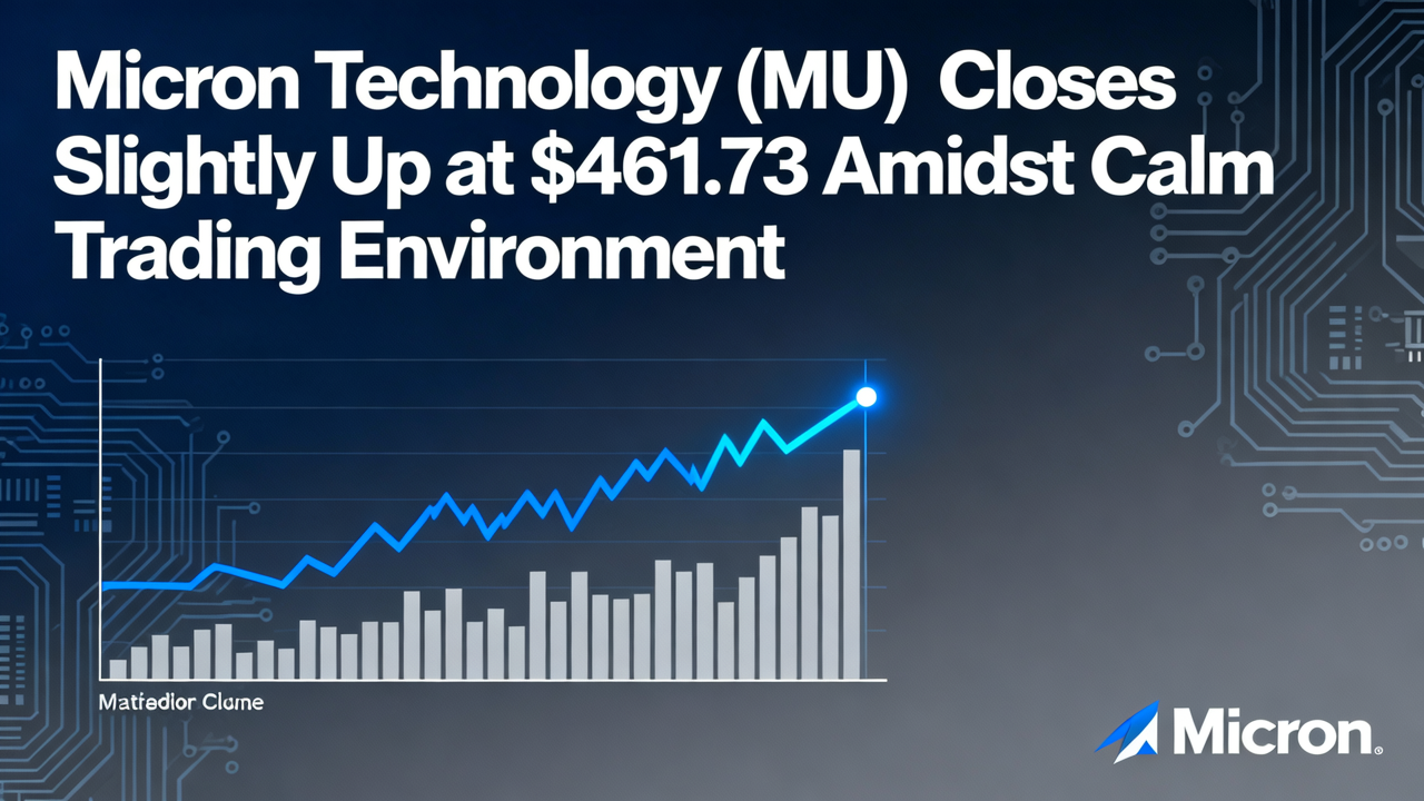 Micron Technology (MU) Closes Slightly Up at $461.73 Amidst Calm Trading Environment