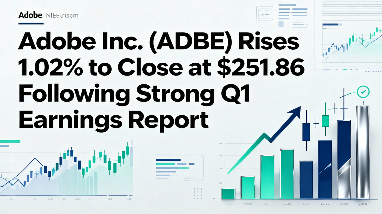 Adobe Inc. (ADBE) Rises 1.02% to Close at $251.86 Following Strong Q1 Earnings Report