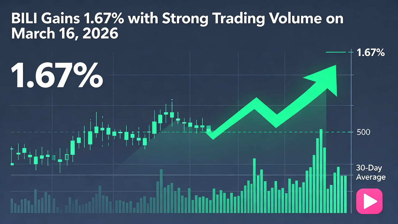 BILI Gains 1.67% with Strong Trading Volume on March 16, 2026