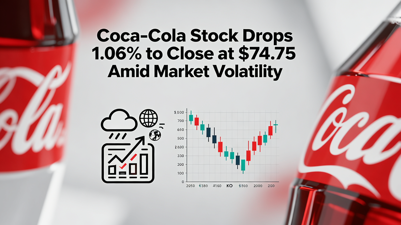 Coca-Cola Stock Drops 1.06% to Close at $74.75 Amid Market Volatility