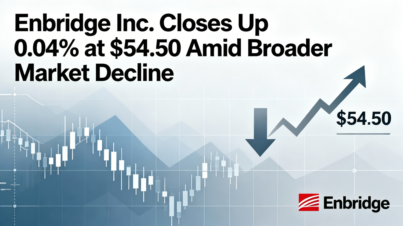 Enbridge Inc. Closes Up 0.04% at $54.50 Amid Broader Market Decline