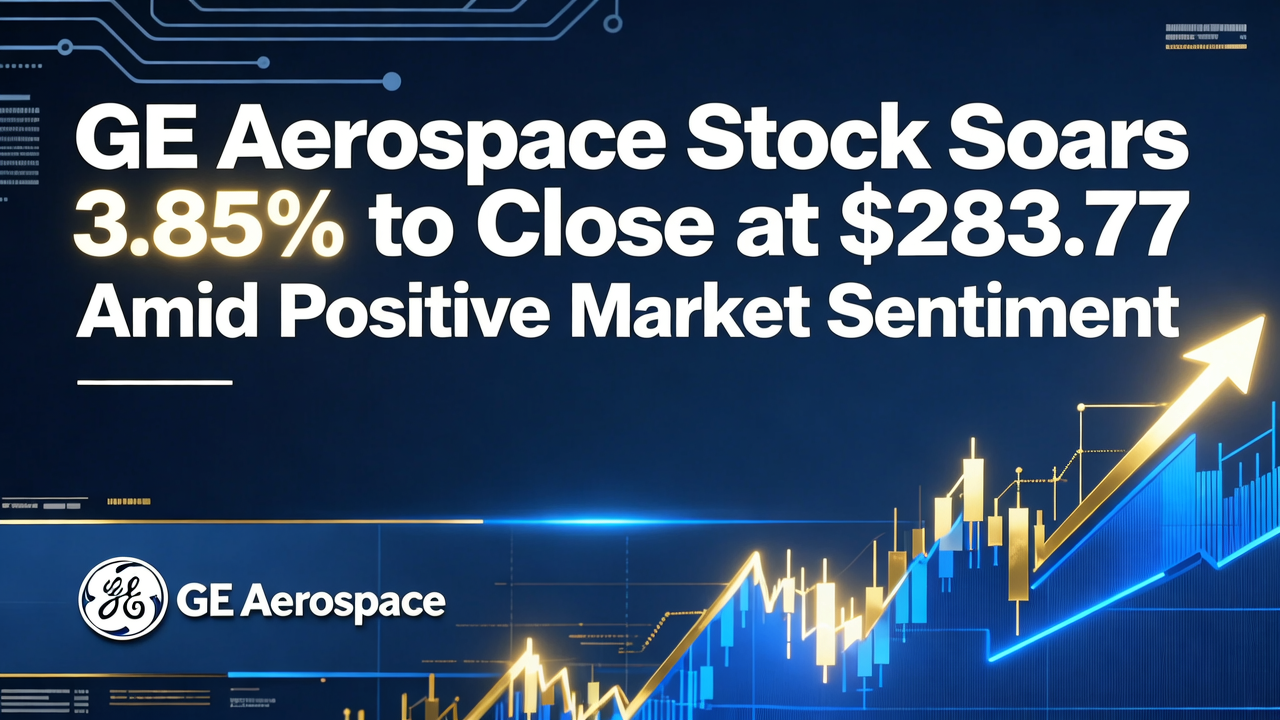 GE Aerospace Stock Soars 3.85% to Close at $283.77 Amid Positive Market Sentiment