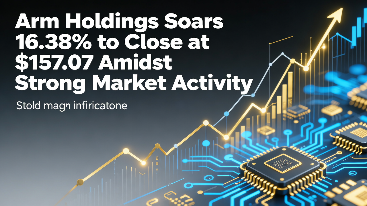 Arm Holdings Soars 16.38% to Close at $157.07 Amidst Strong Market Activity