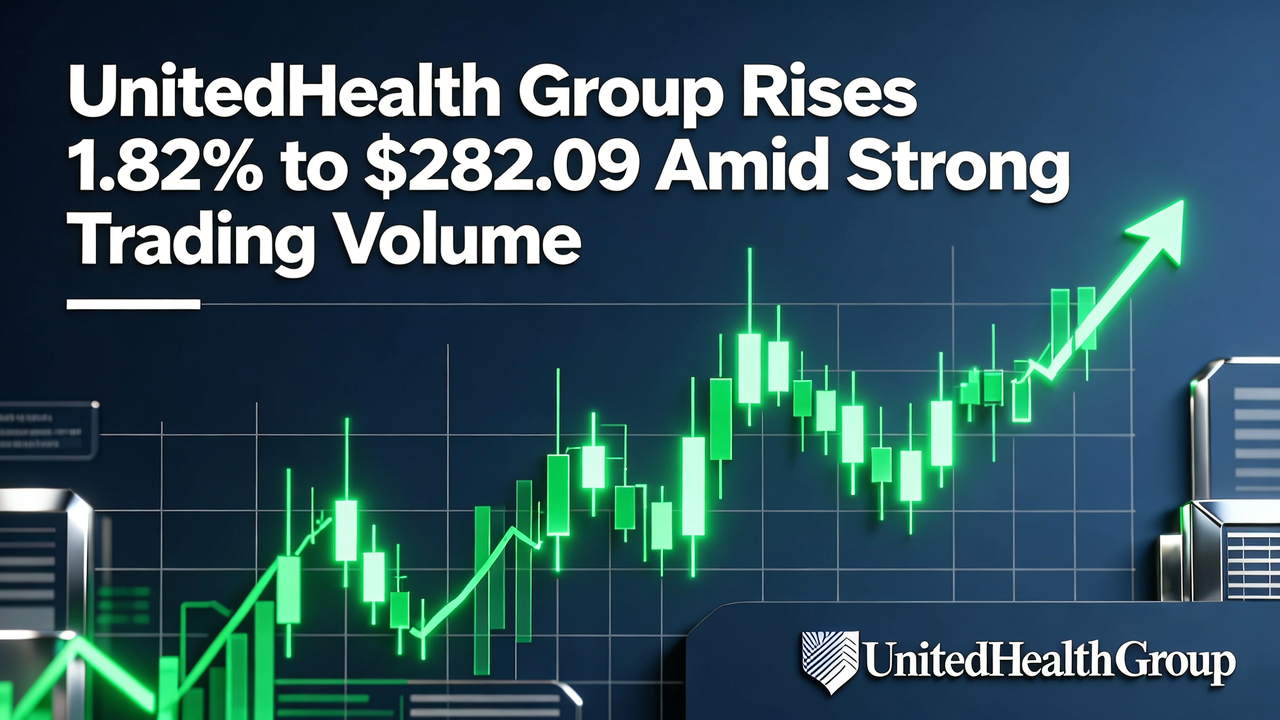 UnitedHealth Group Rises 1.82% to $282.09 Amid Strong Trading Volume