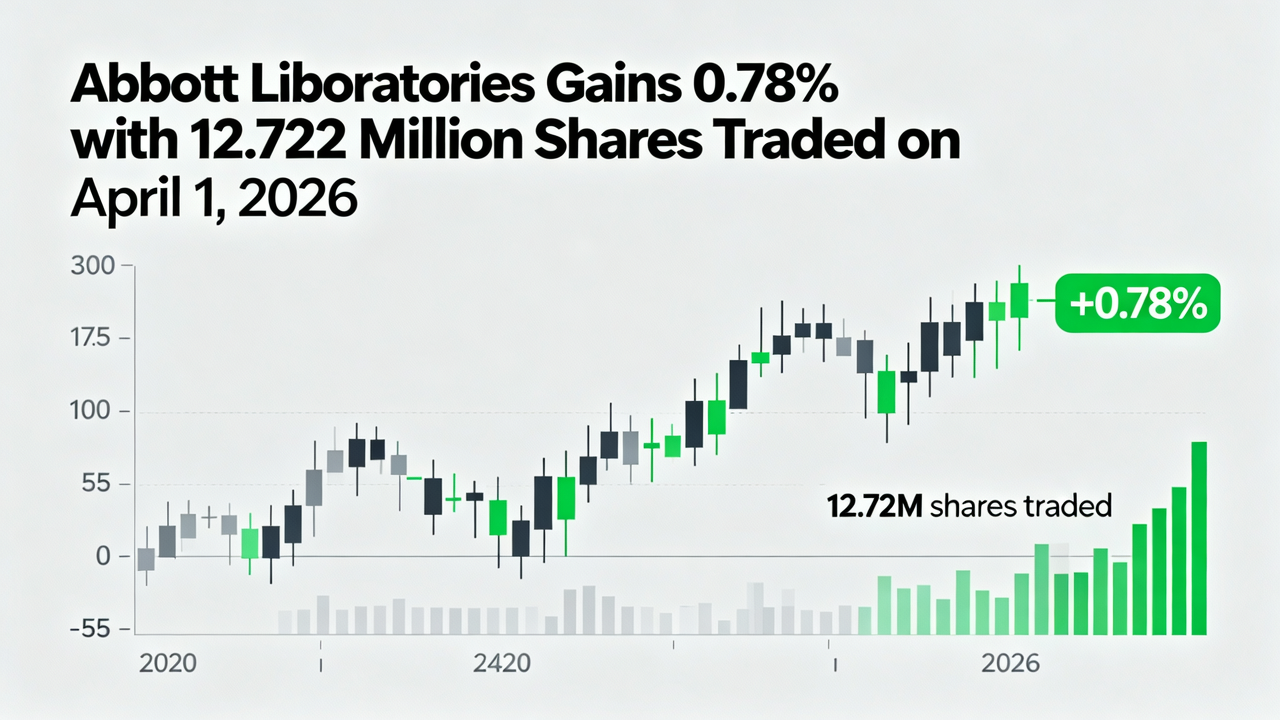 Abbott Laboratories Gains 0.78% with 12.72 Million Shares Traded on April 1, 2026