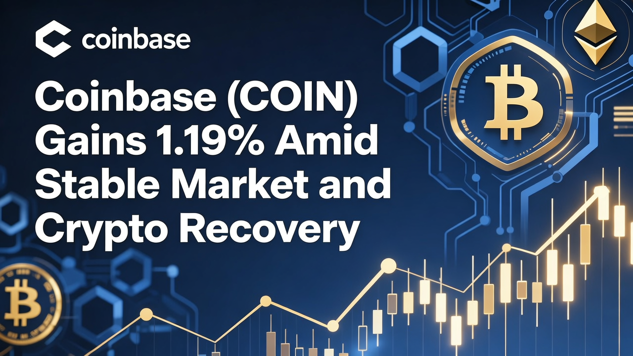 Coinbase (COIN) Gains 1.19% Amid Stable Market and Crypto Recovery