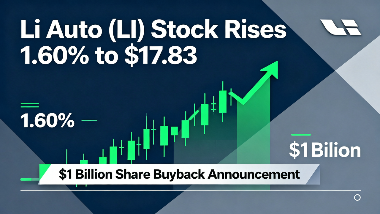 Li Auto (LI) Stock Rises 1.60% to $17.83 Amid $1 Billion Share Buyback Announcement