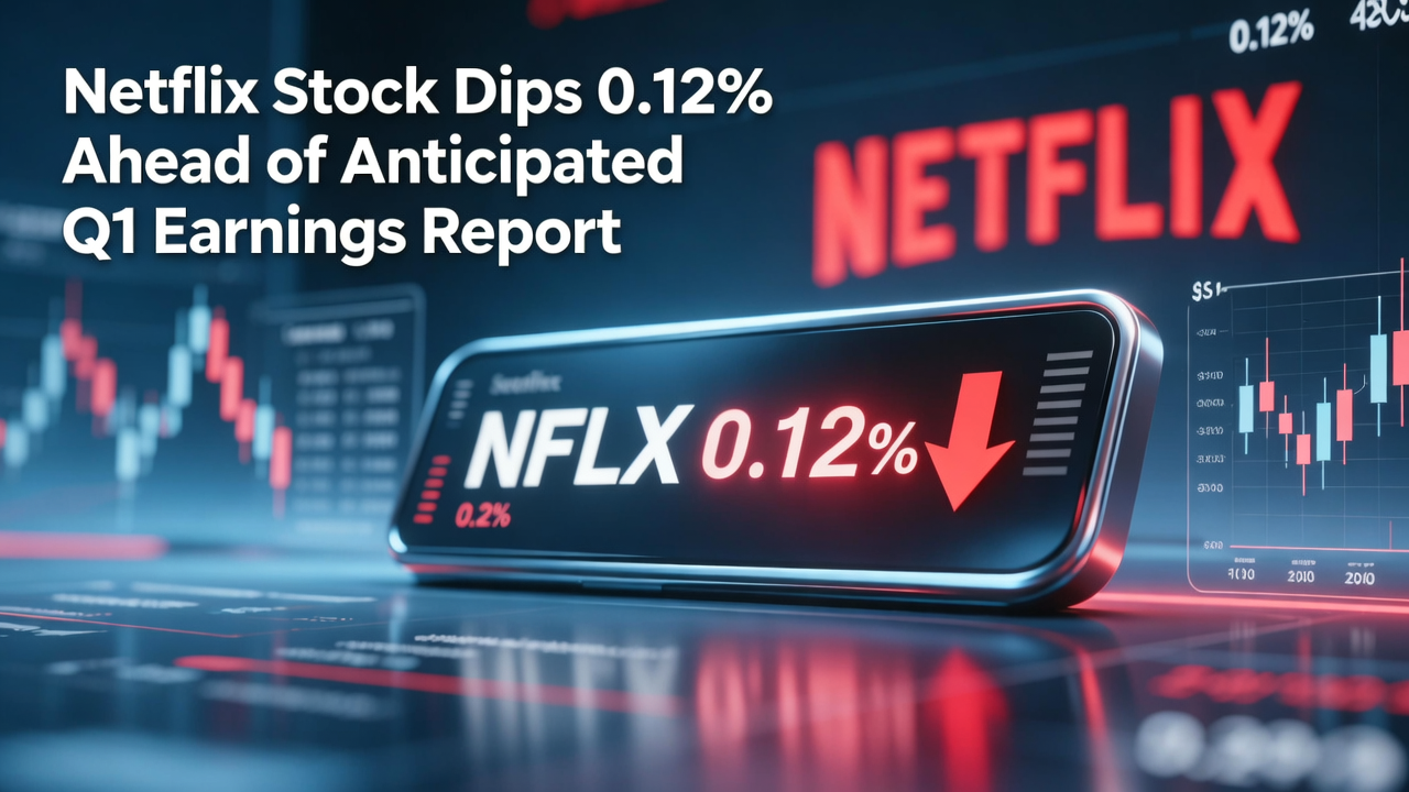 Netflix Stock Dips 0.12% Ahead of Anticipated Q1 Earnings Report