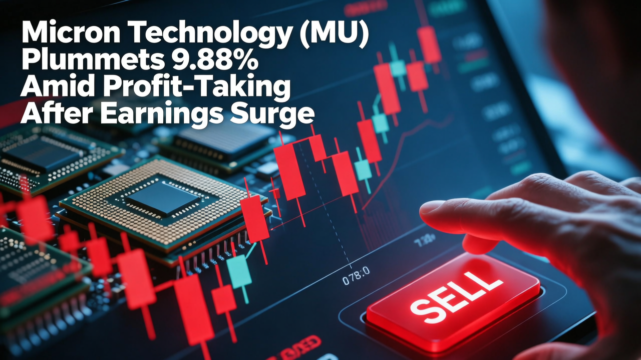 Micron Technology (MU) Plummets 9.88% Amid Profit-Taking After Earnings Surge
