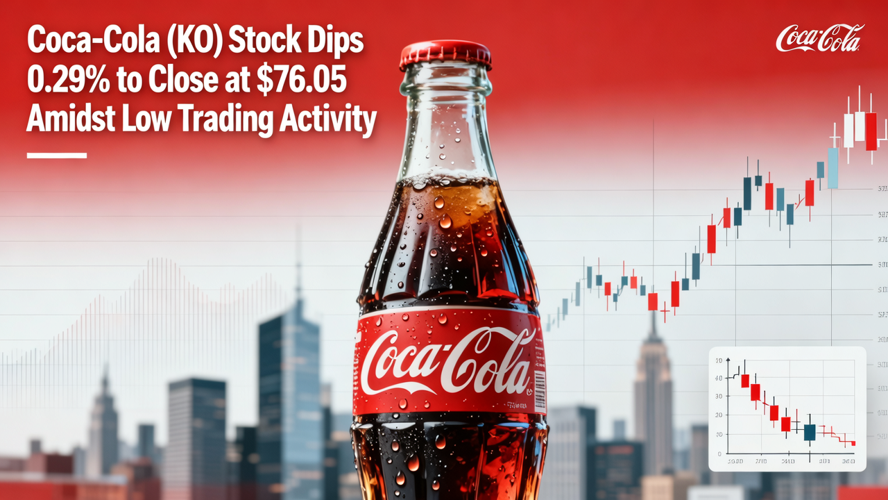 Coca-Cola (KO) Stock Dips 0.29% to Close at $76.05 Amidst Low Trading Activity