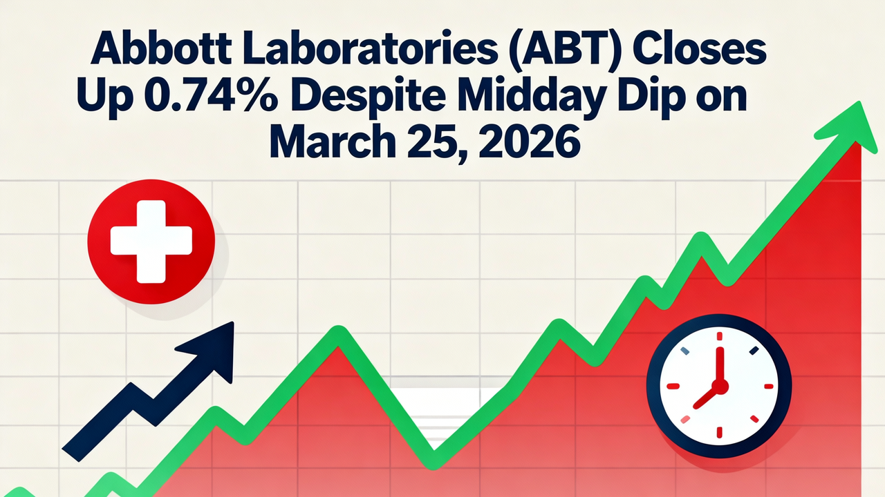 Abbott Laboratories (ABT) Closes Up 0.74% Despite Midday Dip on March 25, 2026