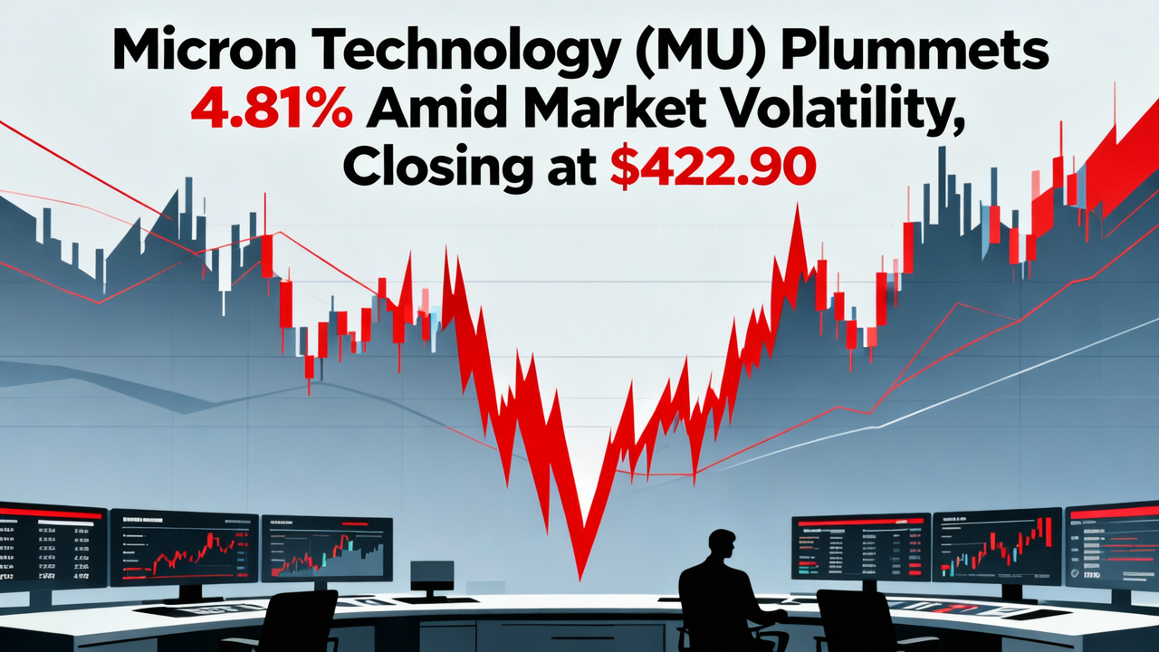 Micron Technology (MU) Plummets 4.81% Amid Market Volatility, Closing at $422.90