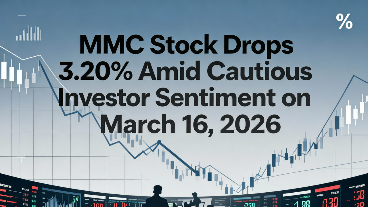 MMC Stock Drops 3.20% Amid Cautious Investor Sentiment on March 16, 2026