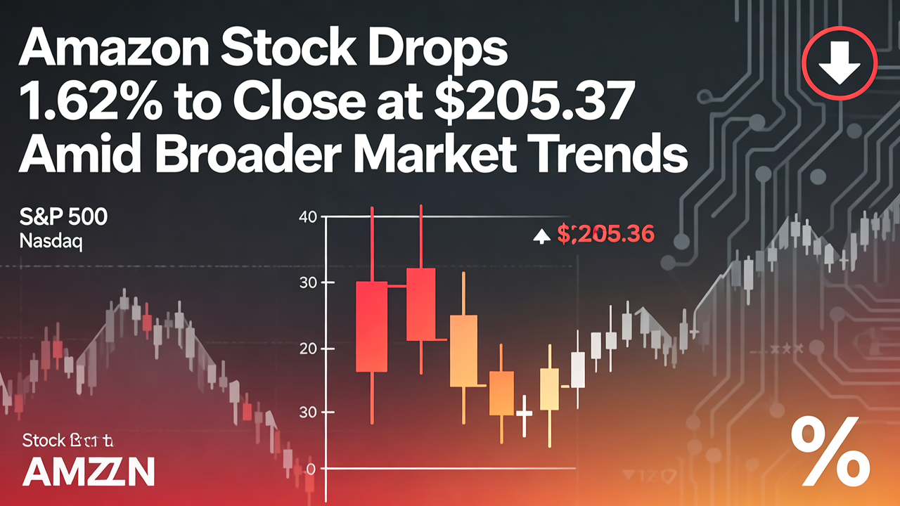 Amazon Stock Drops 1.62% to Close at $205.37 Amid Broader Market Trends