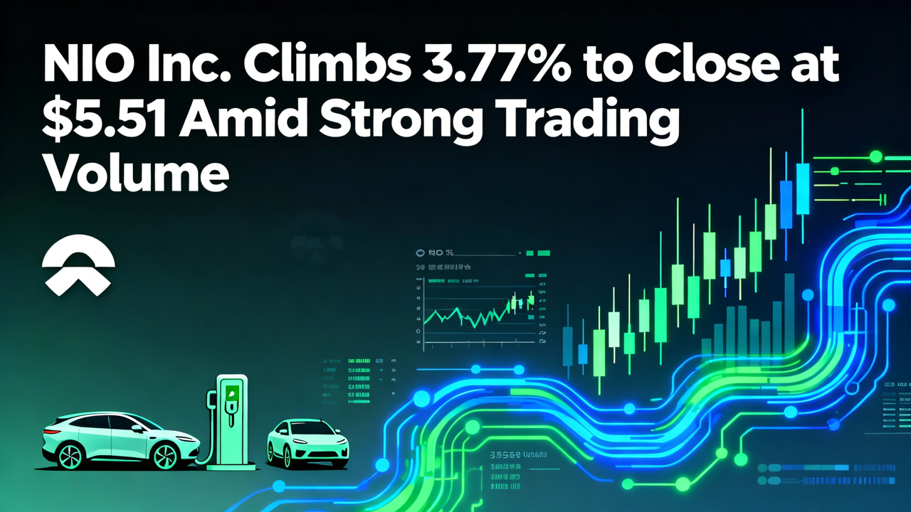 NIO Inc. Climbs 3.77% to Close at $5.51 Amid Strong Trading Volume