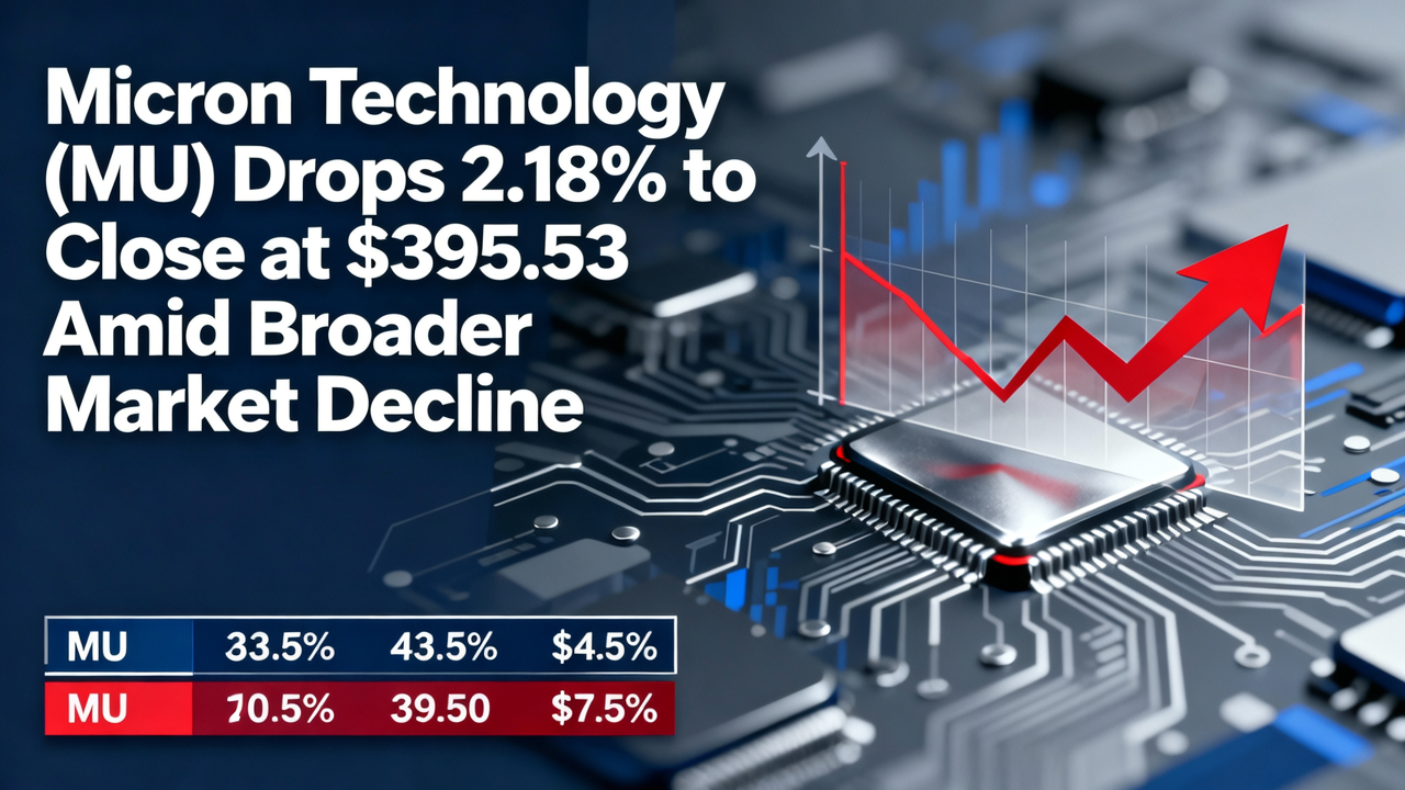 Micron Technology (MU) Drops 2.18% to Close at $395.53 Amid Broader Market Decline