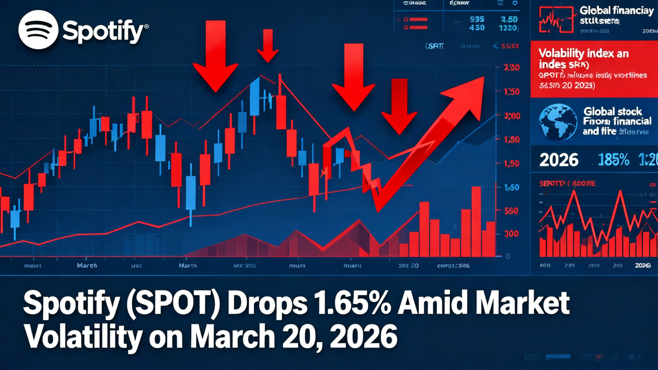 Spotify (SPOT) Drops 1.65% Amid Market Volatility on March 20, 2026