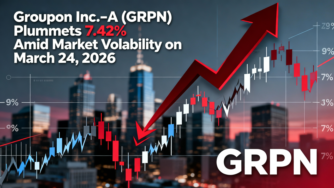 Groupon Inc-A (GRPN) Plummets 7.42% Amid Market Volatility on March 24, 2026