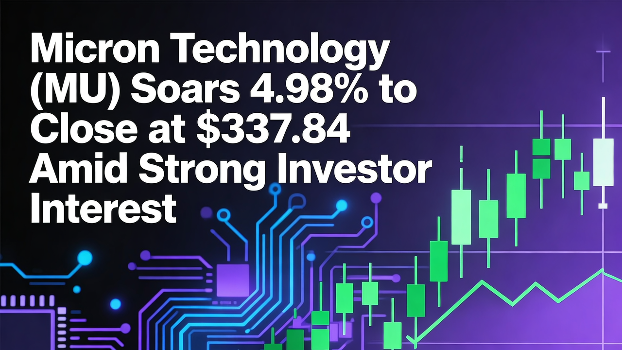 Micron Technology (MU) Soars 4.98% to Close at $337.84 Amid Strong Investor Interest