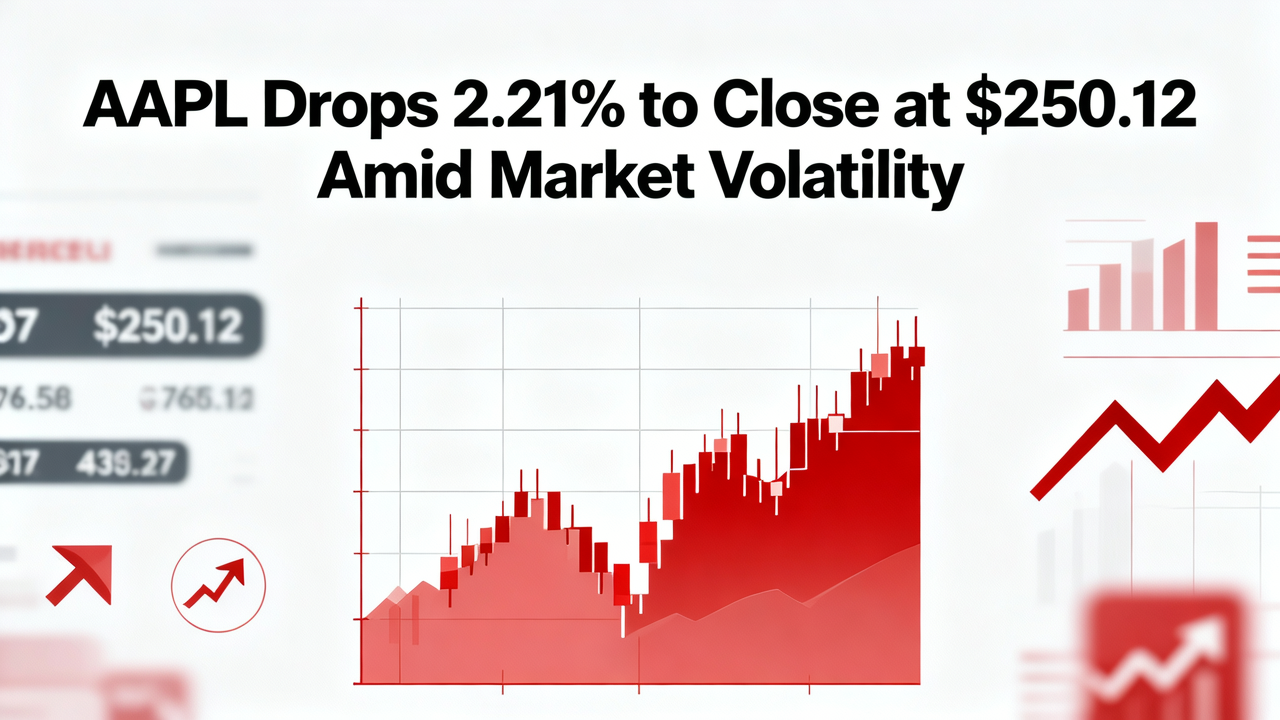 AAPL Drops 2.21% to Close at $250.12 Amid Market Volatility