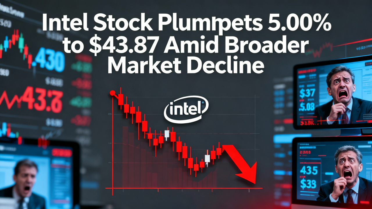 Intel Stock Plummets 5.00% to $43.87 Amid Broader Market Decline