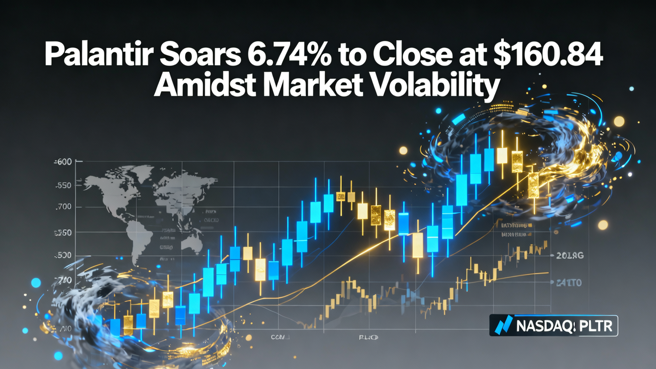 Palantir Soars 6.74% to Close at $160.84 Amidst Market Volatility