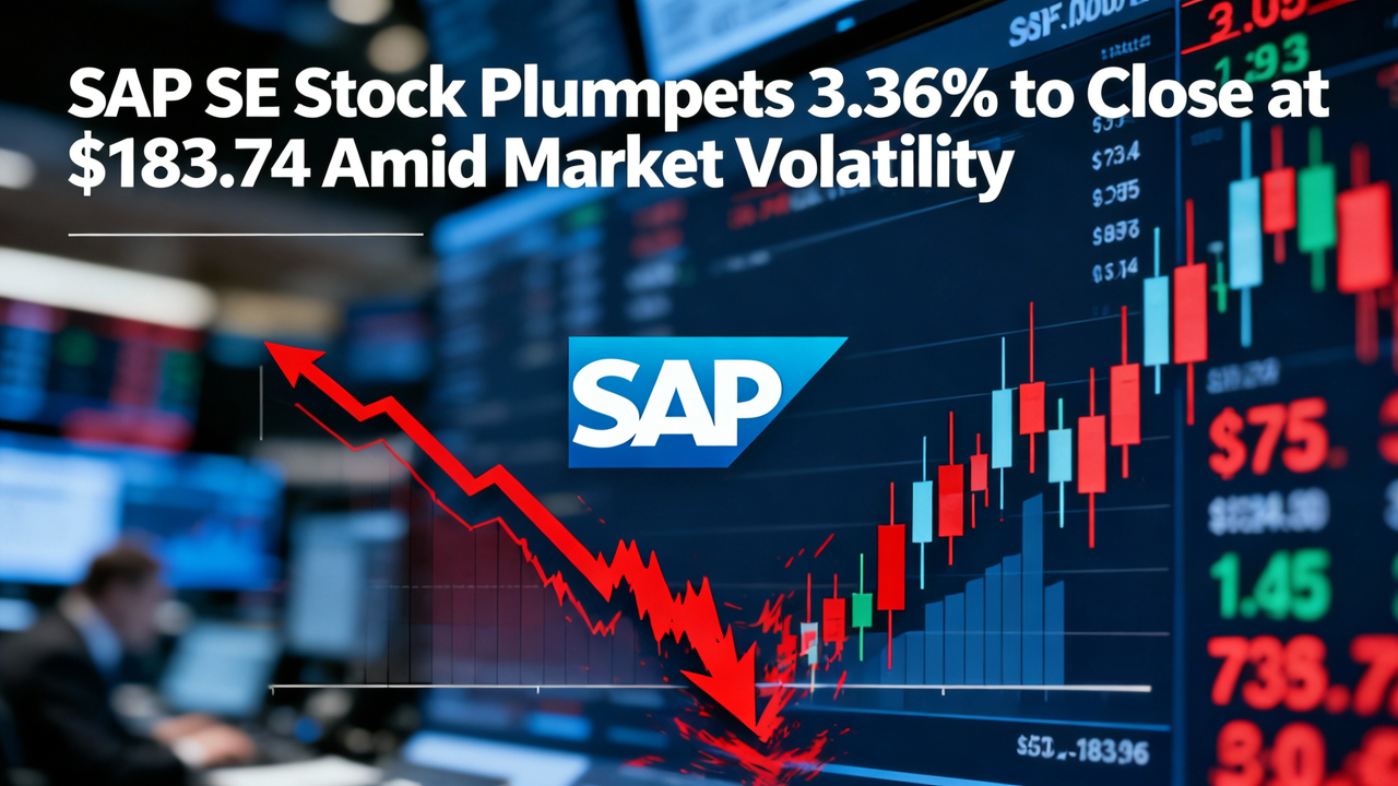 SAP SE Stock Plummets 3.36% to Close at $183.74 Amid Market Volatility