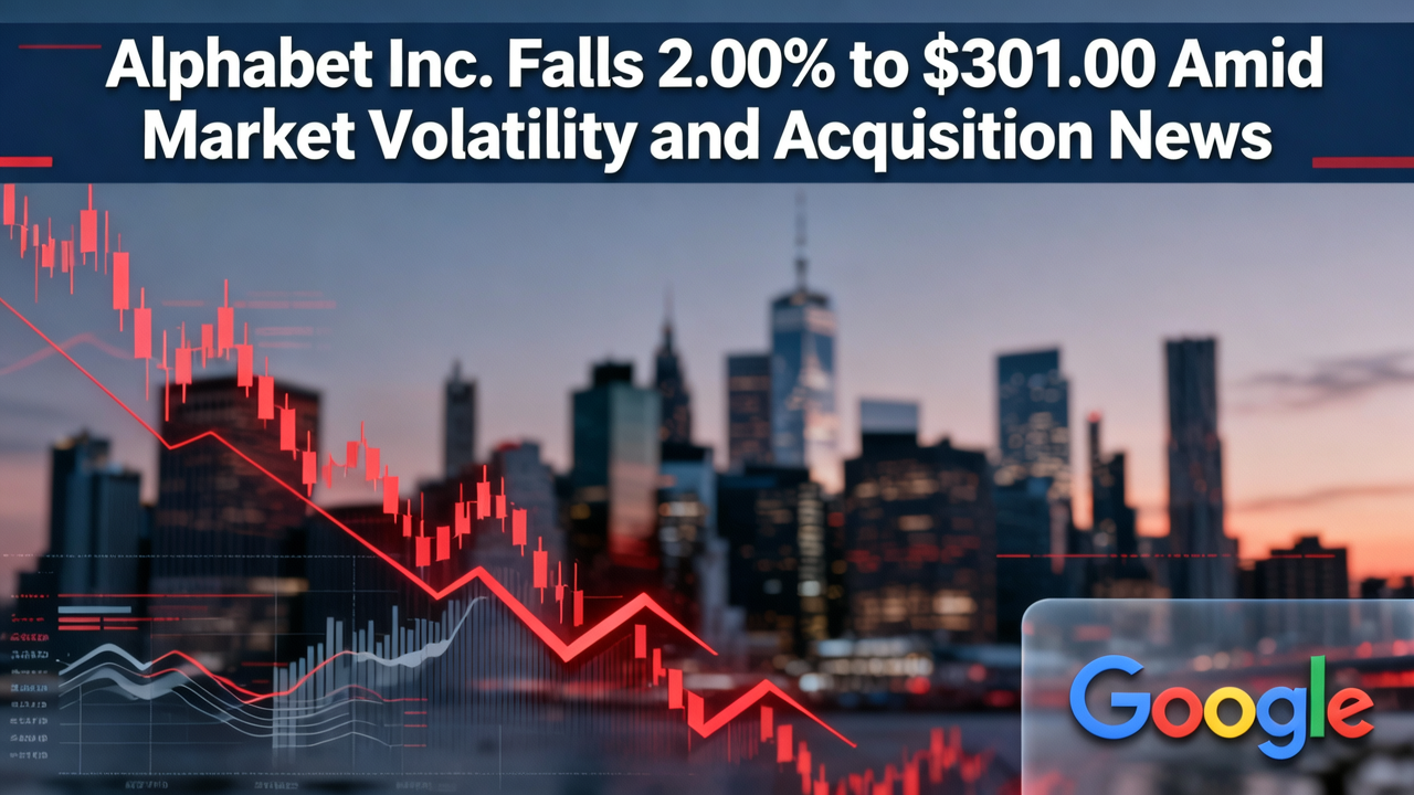 Alphabet Inc. Falls 2.00% to $301.00 Amid Market Volatility and Acquisition News