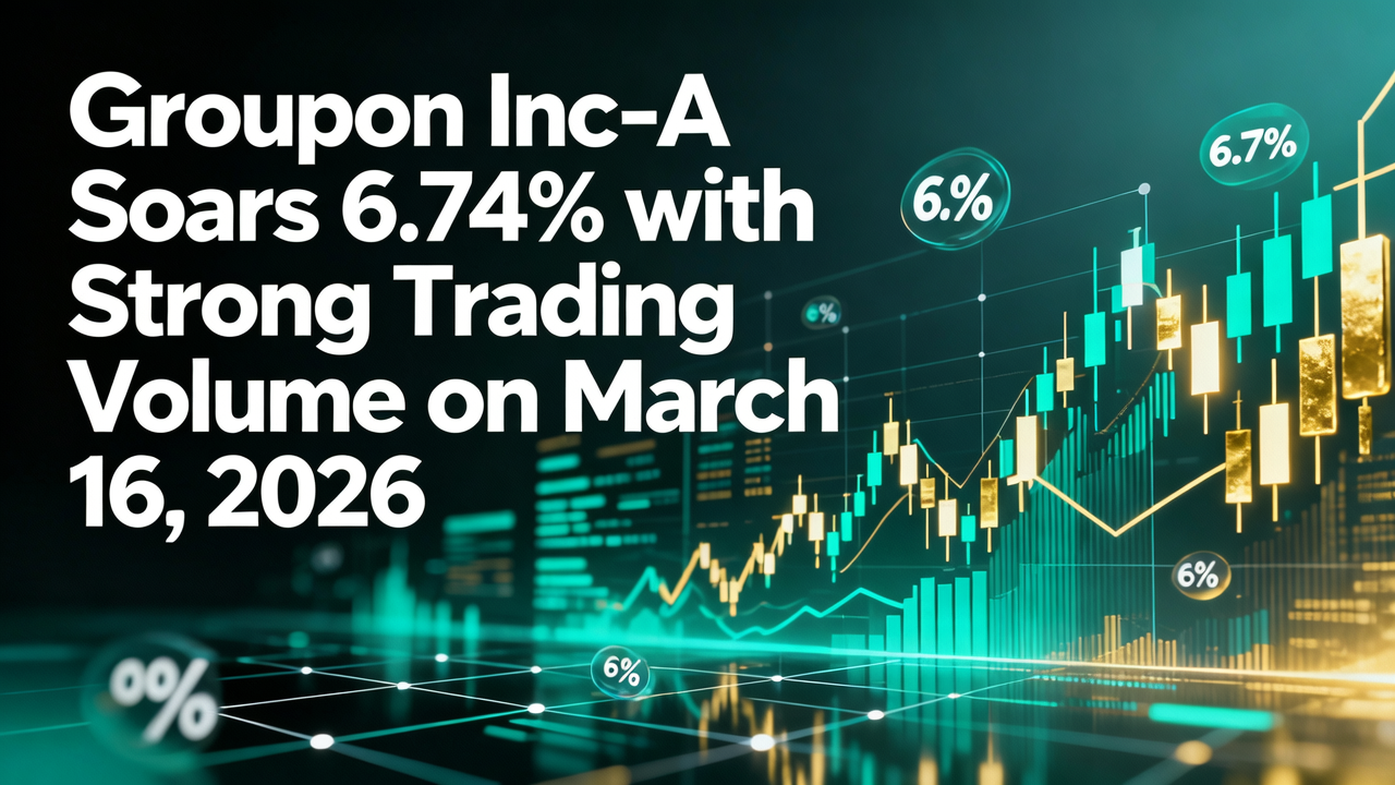 Groupon Inc-A Soars 6.74% with Strong Trading Volume on March 16, 2026