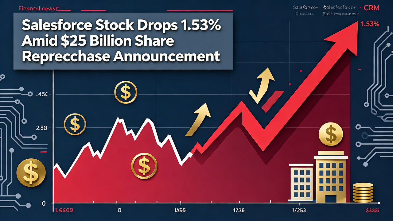 Salesforce Stock Drops 1.53% Amid $25 Billion Share Repurchase Announcement