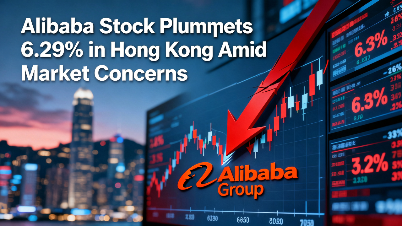 Alibaba Stock Plummets 6.29% in Hong Kong Amid Market Concerns