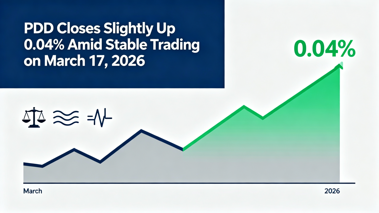PDD Closes Slightly Up 0.04% Amid Stable Trading on March 17, 2026