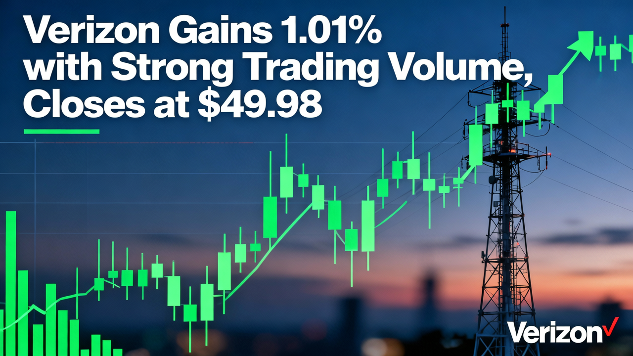 Verizon Gains 1.01% with Strong Trading Volume, Closes at $49.98